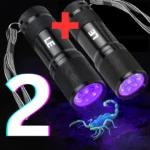 2 مصابيح ضوء فوق بنفسجي للكشف عن العقارب